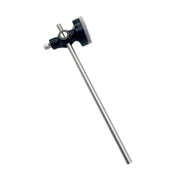 Pedal de mazo de bombo perfecl negro para batería electrónica con baqueta de repuesto
