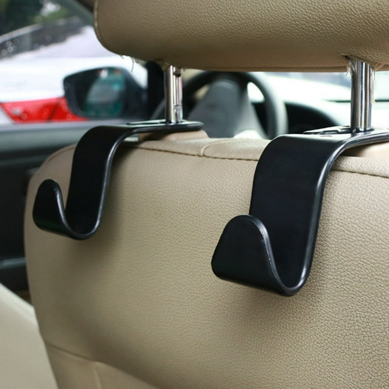 4Pcs Plastic Car Back Seat Bag Handbag Hooks Storage Groceries Headrest  Hanger.