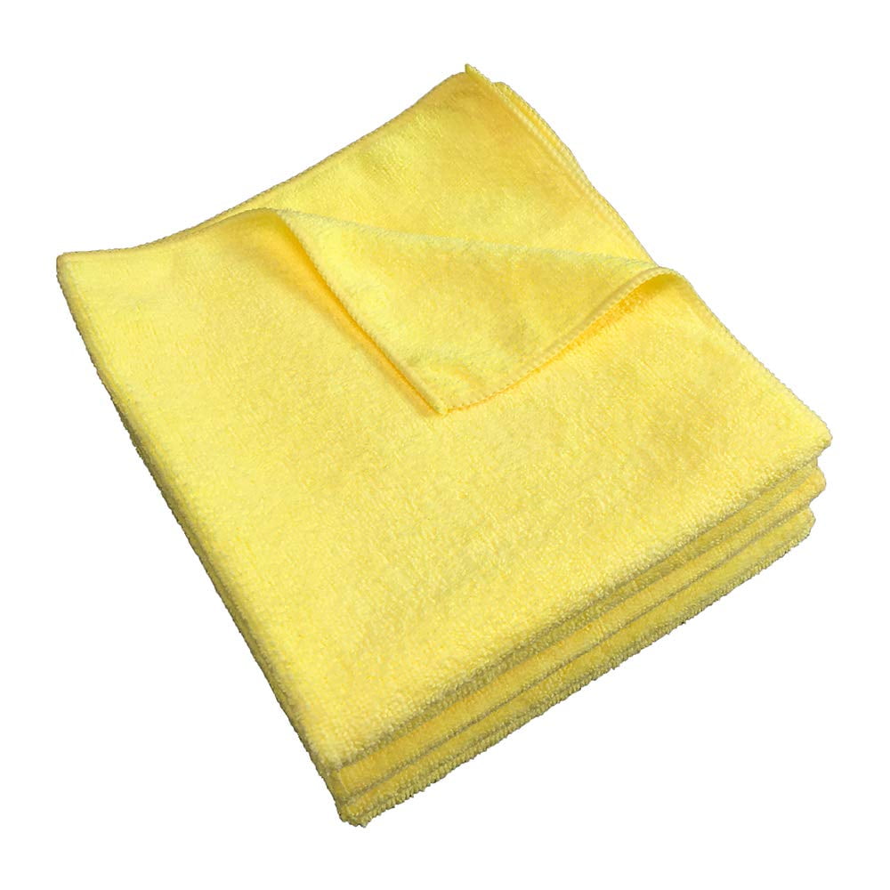 SURPRISE PIE Microfiber Cleaning Cloths 400 GSM Thick Soft Lint Free  12x12 6 Pack Green Blue and Orange Reusable Kitchen Towels Dust Cloth  Rags for