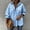Sky Blue, variant on Summer Blouse for Women V Neck Ladies Blouse Rolled Cuffed Long Sleeve Blouse Button Down Dress Shirts Office Drop Shoulder Blouse Button Down Plaid Shacket Shirt Gauze Shirt Beige 3XL