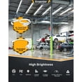 thumbnail image 5 of Ensenior 6 Pack 8 FT Led Shop Lights, 6000K Clear White, 10000LM Super Bright, 72W Equivalency 936W, Commercial Bay Lighting, U-Shaped Linkable Shop Lights Plug in for Garage, Workshop, FCC Certified, 5 of 5
