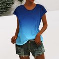 thumbnail image 4 of mfyjkho Tops Casuales Para Mujer, Blusa Informal De Manga Corta Con Cuello Redondo Para Mujer, Blusa Con Estampado De Dulces Tops Para Hacer Ejercicio Para Mujer Xl, 4 of 6