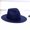 Dark Blue, variant on Women Wool Felt Wide Brim Fedora Hat Crushable Outback Panama Hat for Elegant Style and Travel