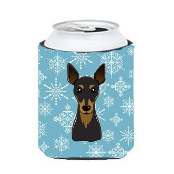 Snowflake Min Pin Can & Bottle Hugger