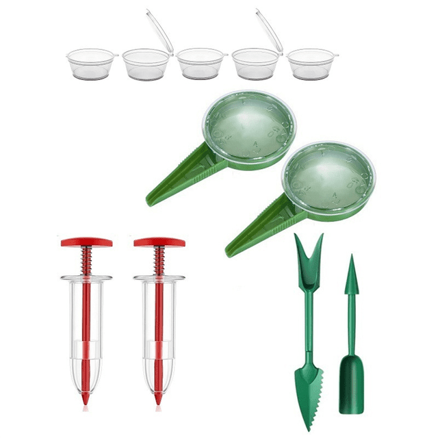 Mini Seeder Seed Seeder Tools, Hand Seedling Spreader and Broom Set, Small Spreader Handheld Seeder