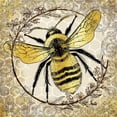 thumbnail image 2 of LightBoxJournal 20x20 Black Ornate Wood Framed with Double Matting Museum Art Print Titled - Honey Bee 02, 2 of 4
