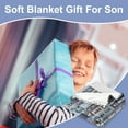 thumbnail image 4 of Kainsy Son Gifts Blanket,Son Blanket from Mom Dad ,Gifts for Son Blanket,Gifts for Son Birthday ChristmasThrow Blankets(30"x40"), 4 of 6