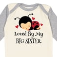 thumbnail image 4 of Inktastic Little Sister Ladybug Girls Long Sleeve Baby Bodysuit, 4 of 5