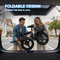 thumbnail image 4 of BroPath Electric Bike for Adults, Ebike, Electric Bicycle with 432WH Battery,14" Folding Ebike, 18MPH,20+ Miles(MAX),500W Motor,Multi-Shock Absorbers,UL2849,Commuting Mini E Bikes, 4 of 10