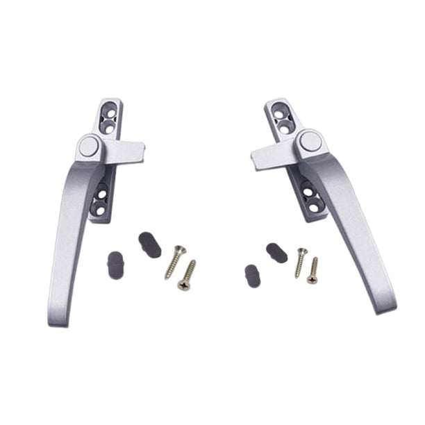 Manija de Bloqueo Abatible de 2 Piezas, Manija de Puerta de Aleación de Aluminio con Manija de Cerradura, Manijas de Ventana