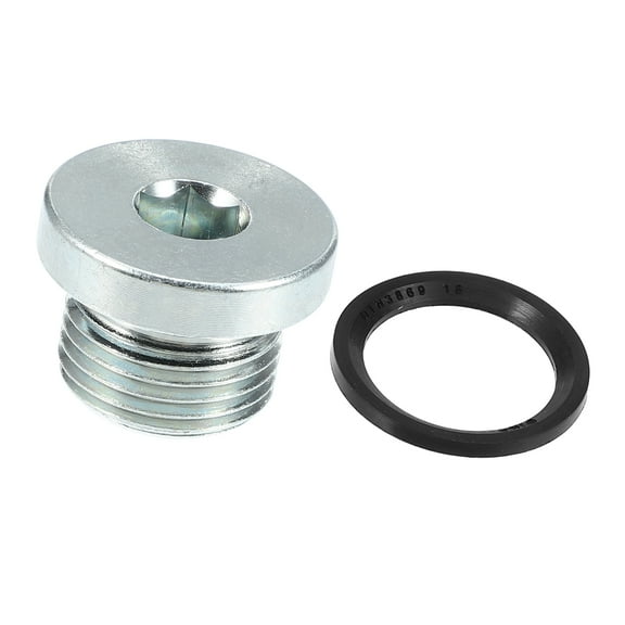 Unique Bargains M18x1.5 Steel Engine Oil Drain Plug Screw for BMW 545i 550i 650i 750i 760i X5 X6 E60 E63 Silver Tone