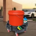 thumbnail image 2 of 220-331lbs Car Wash Creeper Dolly Cart Fit Bucket Detailing Cleaning Kit Holder 360° Rotate, 2 of 7