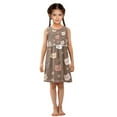 thumbnail image 6 of Girls Dress Playful Cat Sleeveless Dress for Girls Hem A-Line Casual Sundress, 6 of 7