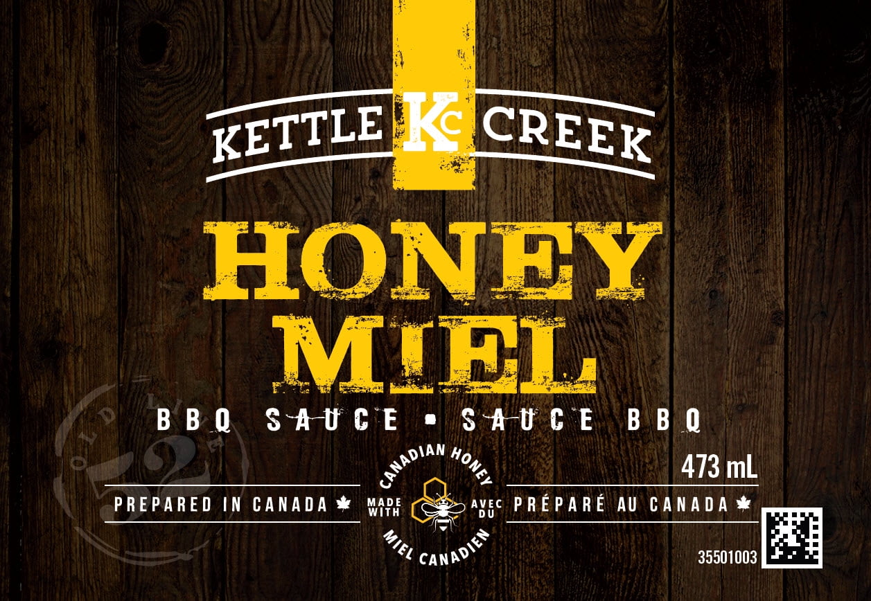 Kettle Creek Honey BBQ Sauce 473ml - Gluten Free, Honey BBQ Sauce perfect for all occasions