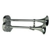 Schmitt Marine Deluxe All-Stainless Dual Trumpet Horn - 24V