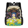 thumbnail image 1 of Rick And Morty Backpack For School Anime Bookbag Lightweight School Bags Satchel Back Packs, 1 of 2