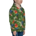 thumbnail image 3 of Fotbe Parrots And Tropical Leaves Pattern Youth Pullover Hooded Sweatshirt, Boys Hoodie, Kangaroo Pocket Hoodie for Kids Girls -X-Large, 3 of 6
