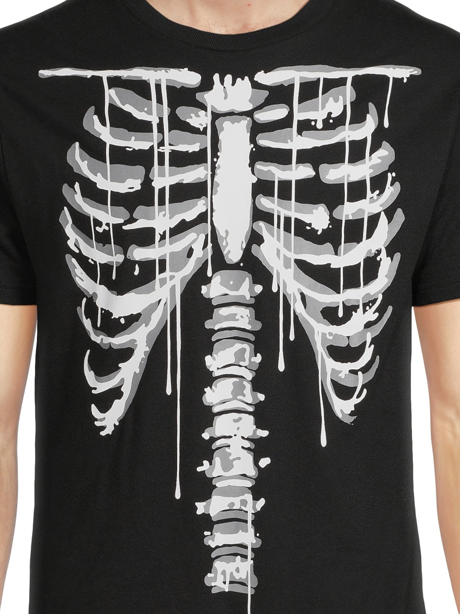 Halloween orange ribcage Men's T-Shirt