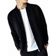 thumbnail image 2 of Men's Zip Up Cardigan Sweater Slim Fit Casual Full Zipper Sweaters Black S, 2 of 8