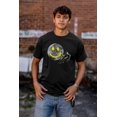 thumbnail image 5 of Funny Space Astronaut Moon Graffiti Men's Graphic T Shirt Tees Brisco Brands S, 5 of 6