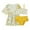 Yellow, variant on Toddler Girls Swimwear 3 Piece Set Floral Cover Up Cute Cartoon Print Bikini Swimsuit Beach Pool Summer Vacation Clothes for Kids Size 3-4T