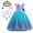 Green-01-P, variant on Phenas Girls Mermaid Princess Dresses Lace Tutu Ariel Costume for Kids Wedding, Halloween 3-10Years