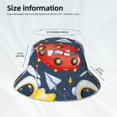 thumbnail image 3 of Bingfone Astronaut And Space Bucket Hat for Men Women,Packable Reversible Printed Sun Hats,Fisherman Outdoor Travel Hiking Beach Caps, 3 of 7