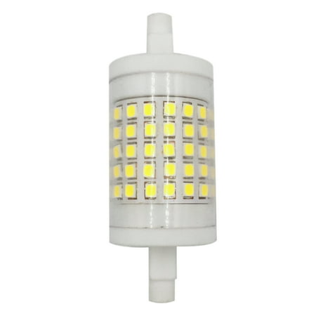 

A C110- 10W 75 LEDs R7S Corn B-ulb Stepless Dimmable Brightness Adjustable IP42 Water Resistance for Home Office Bedroom Outdoor Daily Use White Portable