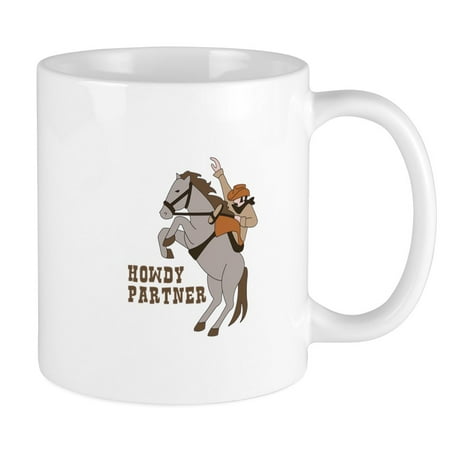 

CafePress - Howdy Partner Mugs - Ceramic Coffee Tea Novelty Mug Cup 11 oz