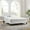 White, variant on Modway Peyton Performance Velvet Queen Platform Bed in White