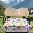 thumbnail image 3 of Yuyamidu Colorful Sea Turtle Golf Cart Seat Covers Starfish Golfcart Seat Cover with Pockets Universal Club Car Seat Towel Blanket Cute Golf Cart Accessories, 3 of 7