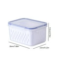 thumbnail image 3 of Naxoaeo Vegetable and Fruit Storage Containers for Fridge Organizer Produce Saver Containers for Refrigerator Lettuce Keeper BPA-Free Kitchen Organization with Lids and Air Vents, 3 of 4
