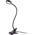 thumbnail image 1 of Lámpara de escritorio Led, abrazadera, mesa de lectura, cama con adaptador, ajuste de brillo, cuidado de los ojos para oficina y hogar, 360 Flexible, negro, 1 of 5