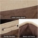 thumbnail image 5 of Juego de 3 cestas de almacenamiento de tela plegables, caja de almacenamiento de yute con asa de transporte de algodón, para ropa, ropa interior, libros, juguetes, cesta de oficina, marrón y beige, 5 of 7