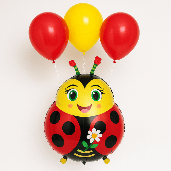 Ladybug Shape Balloon Foil Mylar Cute Celebration Balloon