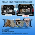 thumbnail image 6 of Envelope Style Cargo Net for 2015-2020 GMC Yukon/Chevy Tahoe/Suburban Accessories, Rear Trunk SUV Mesh Cargo Net, Upgraded 5mm Bungee&Double-Layer Nylon Storage Netting Grocery&Tools Holder Organizer, 6 of 8