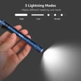 thumbnail image 4 of Lepro 2-Pack LED Pen Flashlights, Mini Lightweight Waterproof Pocket Flash light with Clip, Small Flashlights for Inspection, Work, Repair, Powered by 2*AAA Battery ,Blue, 4 of 8