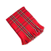 Red Woven Checkered Throw Blanket, 50"x60"