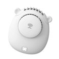 thumbnail image 2 of Mini ventilador de cuello para colgar, ventilador ajustable USB, enfriador portátil de bajo ruido para deportes al aire libre, color blanco AweSitey HA003996-01, 2 of 6