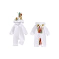 thumbnail image 2 of Cjfdfy Toddler Baby Boy Girl Halloween Outfit Infant Kids Halloween Animal Costume Fall Winter Birthday Party Clothes Long Sleeve Hooded Fleece Romper One Piece Front Zipper Cosplay Jumpsuit, 2 of 9