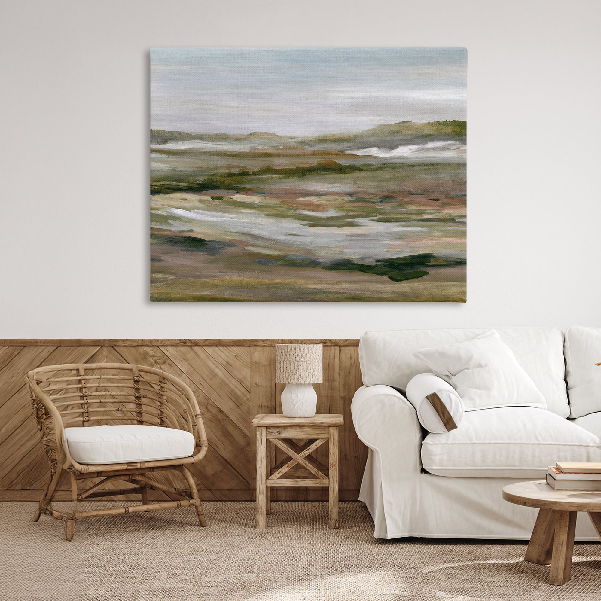 Stupell Industries Natural Meadow Abstract Horizon Canvas Wall Art, design by Carol Robinson