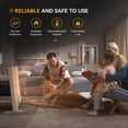 thumbnail image 6 of Sunkos Yellow Corded Electric Automatic Shutoff Infrared Space Heater for 300 sq ft, 6 of 9