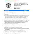 thumbnail image 2 of Fuel Filter - Compatible with 1999 - 2003 Ford F-250 Super Duty 7.3L V8 2000 2001 2002, 2 of 2