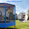 thumbnail image 2 of Mini Trampoline for Kids with Safety Enclosure Net, 55" Toddler Trampoline with No-Gap Safe Design, Segmart Recreational Trampolines for Birthday Gifts, Rebounder Trampoline with Ocean Balls, 2 of 8
