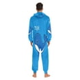 thumbnail image 7 of IAUYY Unisex Adult Onesie Pajamas Ultra-Soft Crystal-Soft Fabric, Halloween Adult Onesie Pajamas Adults,With a Zipper Plus Size Onesie Pajamas, Blue Whale, 7 of 7