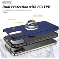 thumbnail image 5 of Entronix Heavy Duty Ring Case Designed for iPhone 8, Shockproof Slim Fit Kickstand, Navy, 5 of 7