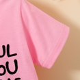thumbnail image 5 of Gerichy Girls Graphic Print T-Shirt Kids Toddler Baby Girls Spring Summer Letter Print Short Sleeve Tshirt Tops, 5 of 6