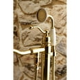 thumbnail image 4 of Kingston Brass KS7132ABL English Country Freestanding Tub Faucet with Hand Shower, Polished Brass, 4 of 8