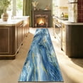 thumbnail image 6 of 2x10 Abstract Marble Runner Rug Non Slip Washable Rug, Soft Faux Wool Modern Rugs for Hallways, Kitchen Runner Rugs Non Skid, Stain Resistant Floor Carpet for Laundry Entryway Bedroom Bathroom, 6 of 6