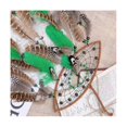 thumbnail image 4 of Atrapasueños indio para colgar en la pared, atrapasueños, decoración vintage, adornos nórdicos para el hogar, verde E, verde, 4 of 5
